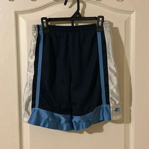 Boys, blue and white shorts size 6/7